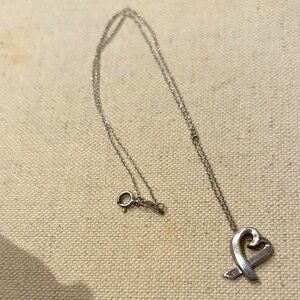 💯 Authentic Tiffany & Co Paloma Picasso Open Heart Pendant Necklace